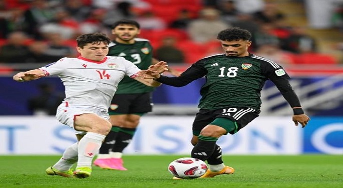 طاجيكستان تهزم الإمارات وتتأهل لربع نهائي كأس آسيا لأول مرة في تاريخها