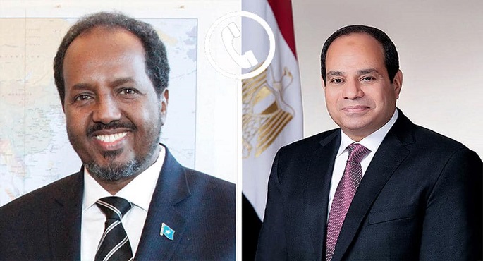 الرئيس السيسي يتلقى اتصالا هاتفيا من نظيره الصومالي