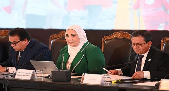 القباج تفتتح مؤتمر الهلال الأحمر المصري تحت عنوان ” النداء الإنساني الدولي لدعم غزة”