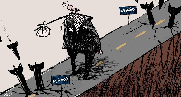 حيرة الفلسطينيين في ظل قصف إسرائيل لشمال القطاع وجنوبه