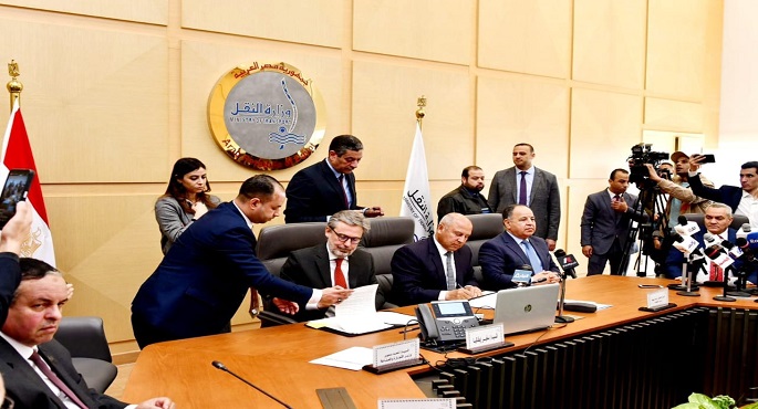 وزراء النقل والمالية والتجارة والصناعة يشهدون توقيع مذكرة تفاهم مع إيطاليا