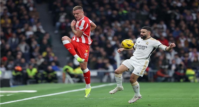 ريال مدريد يهزم ألميريا 3-2 في الدوري الأسباني