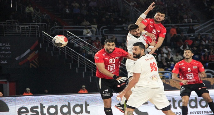 منتخب كرة اليد يهزم تونس 30 / 25 ويتأهل لنهائي الأمم الإفريقية
