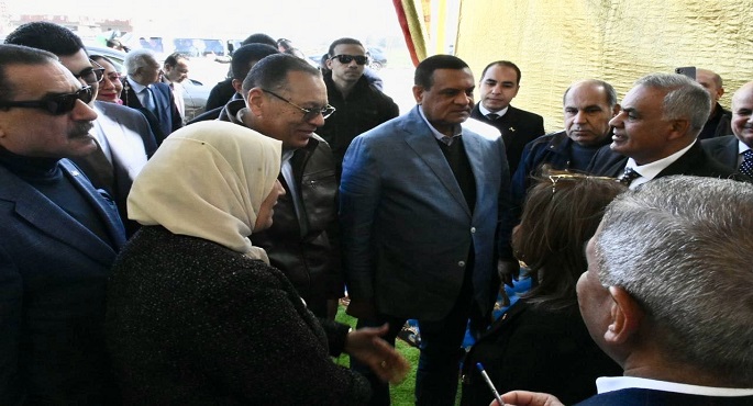 بالصور .. وزير التنمية المحلية ومحافظ الشرقية يتفقدان أعمال تطوير طريق أبو حاكم / ميت أبو علي بالزقازيق
