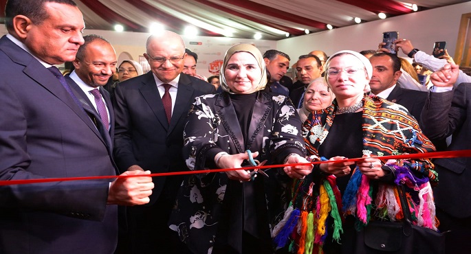بالصور.. وزيرة التضامن تفتتح الدورة الـ 66 لمعرض «ديارنا للحرف اليدوية والتراثية»