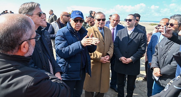 بالصور .. وزير الري يتفقد مشروع تعزيز التكيف مع التغيرات المناخية بالساحل الشمالي ودلتا نهر النيل بنطاق محافظة كفر الشيخ