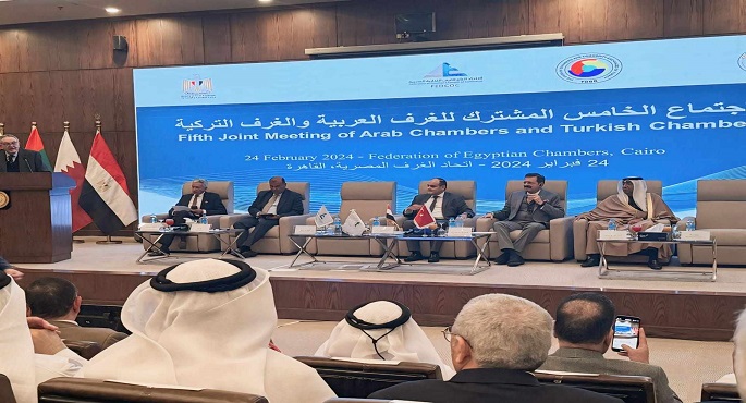 بالصور.. وزير التجارة يدعو مجتمع الأعمال في الدول العربية وتركيا لتنمية التعاون في مجالات التصنيع المشترك