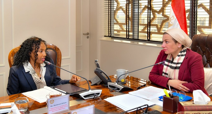 بالصور .. وزيرة البيئة تبحث مع المديرة الإقليمية للتنمية المستدامة بالبنك الدولي التعاون الاستراتيجي