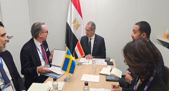 بالصور.. عمرو طلعت يبحث مع نائب وزير التجارة الخارجية بالسويد سبل تشجيع الاستثمارات السويدية