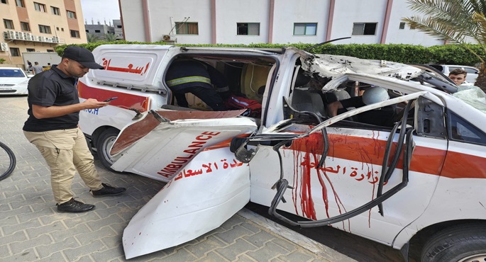 الهلال الأحمر الفلسطيني بغزة يعلن انهيار المنظومة الصحية بشكل كامل