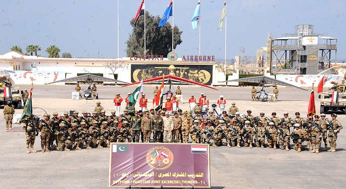 بالصور.. انطلاق فعاليات التدريب المشترك المصري الباكستاني “رعد – 1”