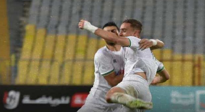 المصري يتخطى المقاولون بصعوبة ويرتقي لوصافة الدوري
