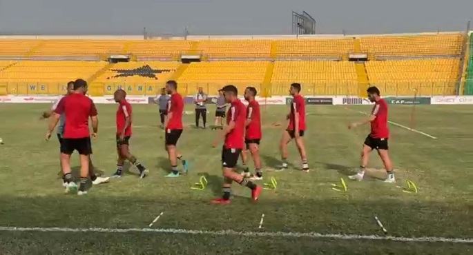 الأهلي يؤدي مرانه الوحيد في غانا استعدادا لمواجهة ميدياما بدوري الأبطال الجمعة