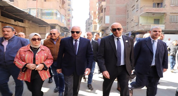 محافظ الجيزة والرئيس التنفيذي لجهاز تنمية المشروعات يتفقدان مشروعات تطوير المناطق غير المخططة بالمحافظة