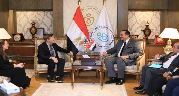 رئيس هيئة الرعاية الصحية يلتقى مسؤول بغرفة الولايات المتحدة الأمريكية للتجارة لبحث سبل دعم الاستثمار الصحي