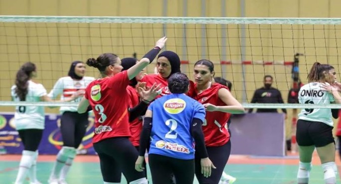سيدات الأهلي يتوجن بلقب كأس السوبر المصري للكرة الطائرة على حساب الزمالك