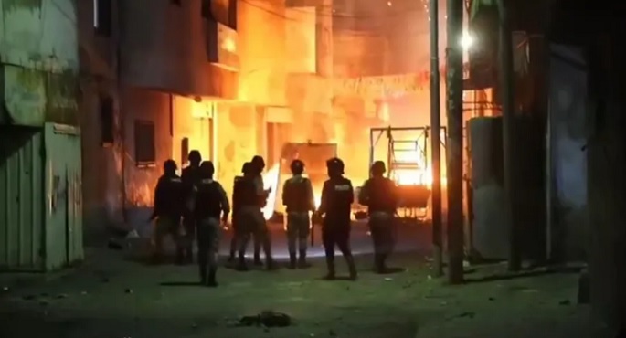 القبض على عدد من الأشخاص بعد أعمال شغب بمخيم البقعة بالأردن