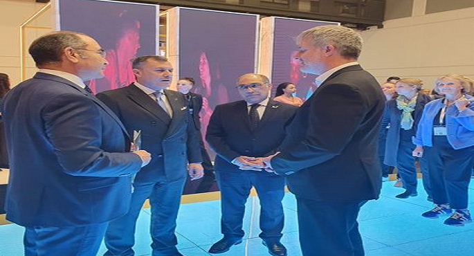 وزير السياحة يستقبل عمدة برلين بالجناح المصري المُشارك في بورصة برلين السياحية ITB”