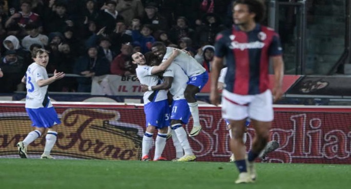 إنتر ميلان يواصل الابتعاد بصدارة الدوري الإيطالي بفوزه على بولونيا 0-1