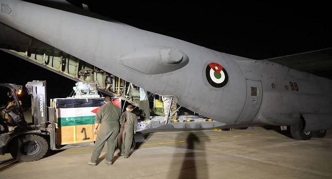 الجيش الأردني ينفذ إنزلات جوية لمساعدات إغاثية بمشاركة أمريكية شمال غزة
