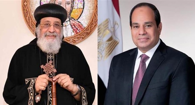 البابا تواضروس يشكر الرئيس السيسي على التهنئة بـ “الصوم الكبير”