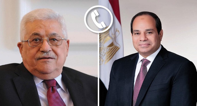 الرئيس السيسى يتلقى اتصالًا هاتفيًا من الرئيس الفلسطينى للتهنئة بعيد الفطر
