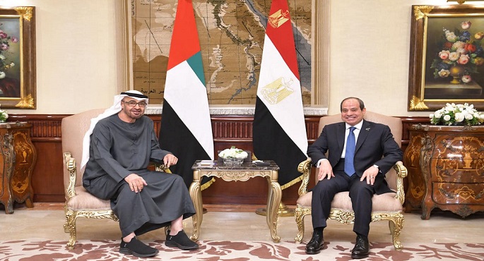 بالفيديو.. الرئيس السيسي يستقبل رئيس دولة الإمارات لبحث الأوضاع في غزة