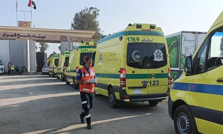 إدخال 38 مصابا فلسطينيا عبر ميناء رفح البري و190 شاحنة مساعدات