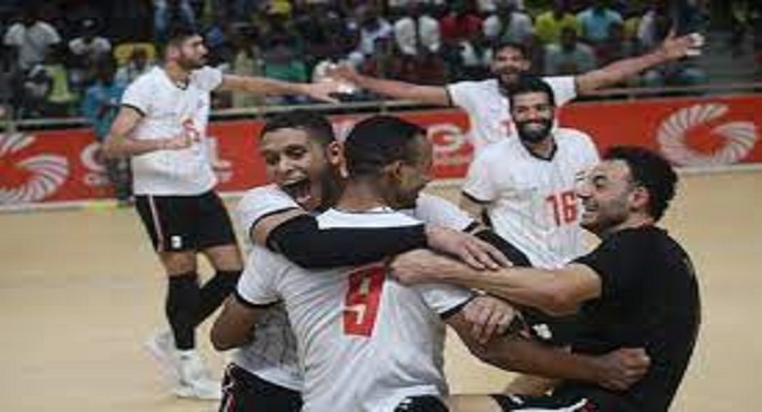 منتخب مصر للكرة الطائرة “رجال” يتوج بذهبية دورة الألعاب الإفريقية