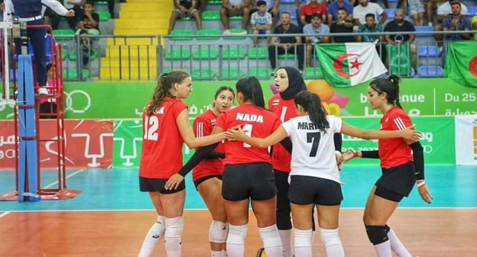منتخب سيدات الطائرة يواجه كينيا فى نصف نهائى الألعاب الأفريقية