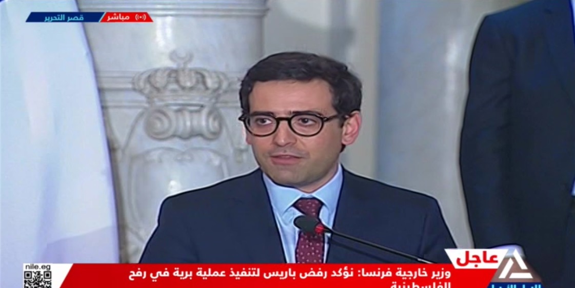 وزير الخارجية الفرنسي: مصر والأردن في الخطوط الأمامية للمأساة في قطاع غزة