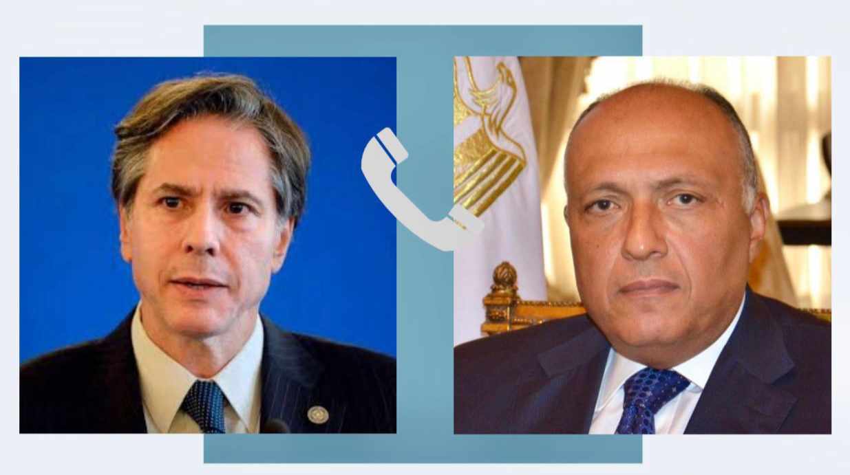 شكري يبحث هاتفيًا مع نظيره الأمريكي تطورات الأوضاع في المنطقة