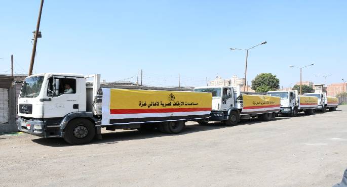 الأوقاف: إرسال 40 طن سلع غذائية جديدة من مشروع صكوك الإطعام إلى غزة