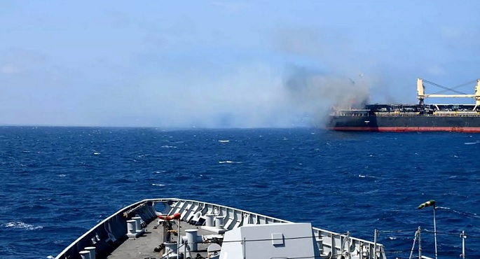 البحرية البريطانية: تقرير عن واقعة على بعد 195 ميلا بحريا شرق عدن باليمن
