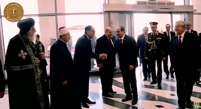 الرئيس السيسي يصل إلى مجلس النواب بالعاصمة الإدارية لأداء اليمين الدستورية لولاية جديدة