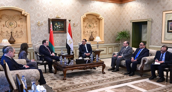 بدء جلسة مباحثات موسعة بين رئيس مجلس الوزراء ونظيره البيلاروسي