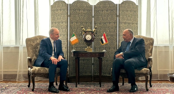 بالصور.. وزير الخارجية يعقد جلسة مباحثات مع نظيره الأيرلندي حول العلاقات الثنائية والحرب في غزة