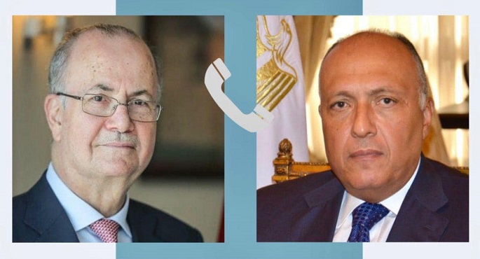 شكري يهنئ هاتفيا رئيس الوزراء وزير خارجية فلسطين على تشكيل الحكومة الجديدة وتولي مهام المنصب