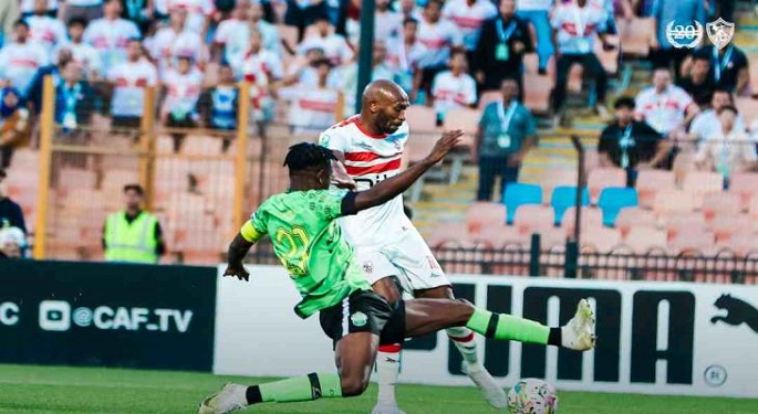 الزمالك يتعادل سلبيا مع دريمز الغاني بنصف نهائي الكونفدرالية