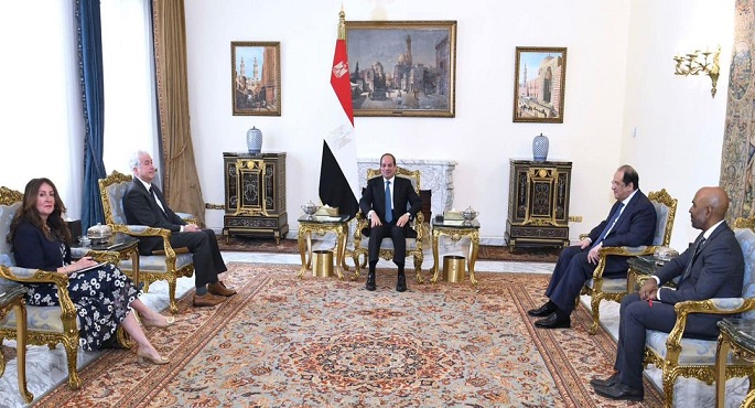 الرئيس السيسي يبحث مع بيرنز جهود وقف إطلاق النار في غزة ويحذر من خطورة الأوضاع الإنسانية