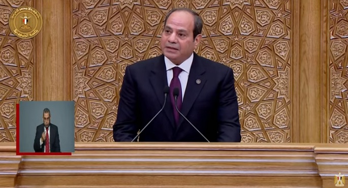 الرئيس السيسي يؤدي اليمين الدستورية لفترة رئاسية جديدة أمام مجلس النواب