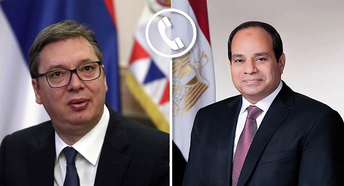 الرئيس السيسي يتلقى اتصالاً هاتفياً من الرئيس “ألكسندر فوتشيتش” رئيس صربيا