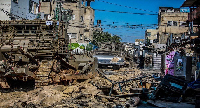 الاحتلال يحاصر لليوم الثانى مخيم الفارعة وبلدة طمون وسط اعتقالات وتجريف للبنية التحتية