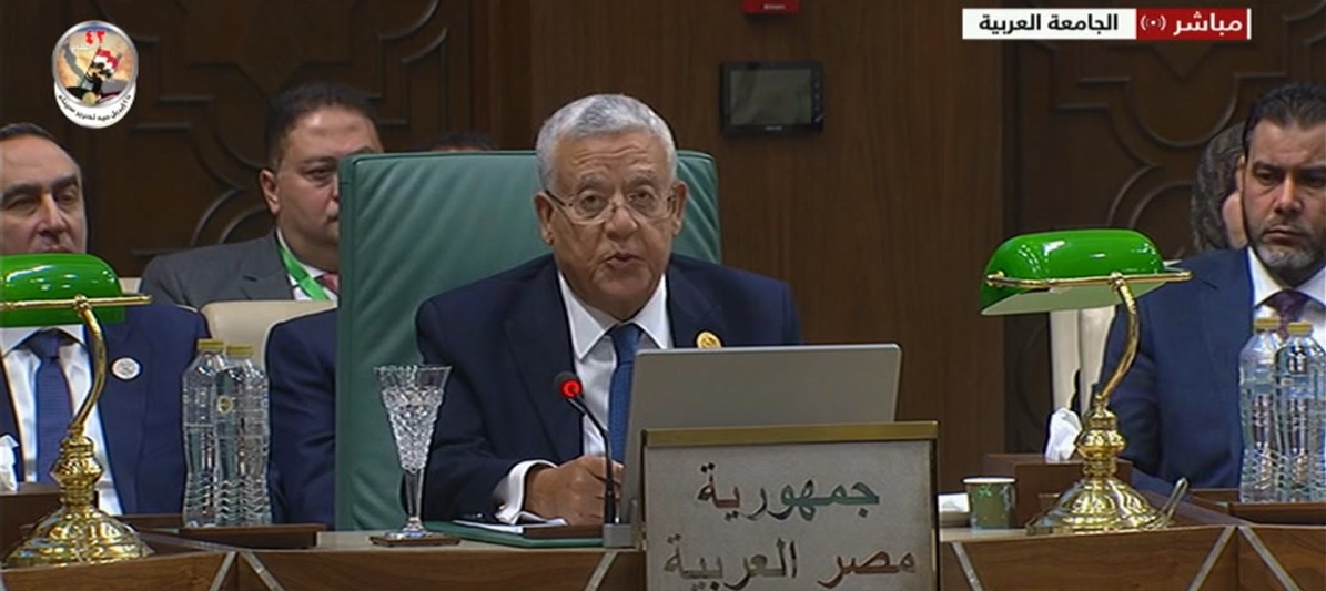 كلمة المستشار حنفى الجبالى رئيس مجلس النواب خلال المؤتمر السادس للبرلمان العربى
