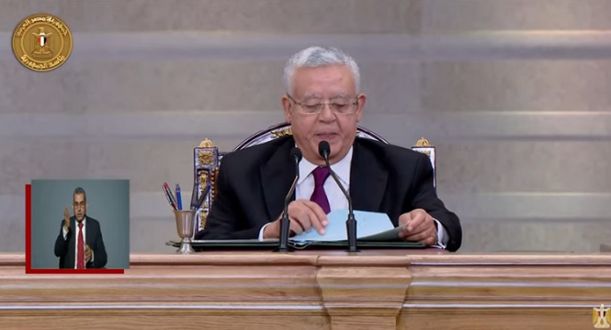 بدء جلسة أداء اليمين الدستورية لرئيس الجمهورية بمقر مجلس النواب الجديد بالعاصمة الإدارية