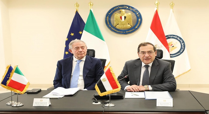 وزير البترول يبحث مع وفد إيطالي التعاون في مجالات البترول والتعدين
