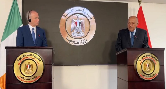 بالفيديو.. خلال مؤتمر صحفي مع نظيره الإيرلندي.. شكري يؤكد ضرورة وقف إطلاق النار في قطاع غزة