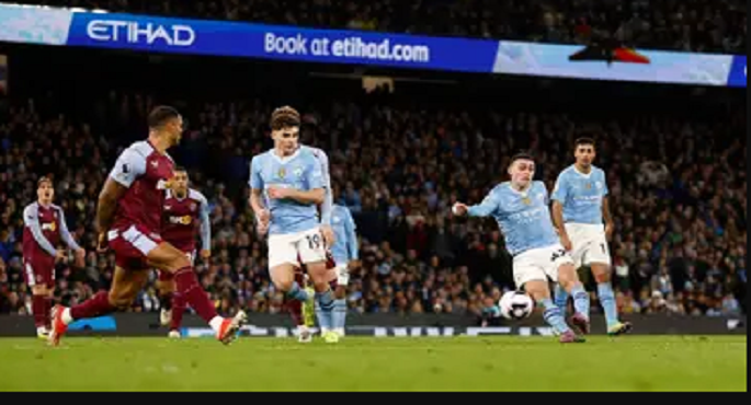 مانشستر سيتي يفوز على أستون فيلا 4-1 ويصعد لوصافة الدوري الإنجليزي الممتاز مؤقتا
