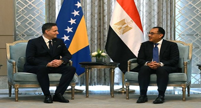 بالصور.. رئيس الوزراء يستقبل رئيس مجلس رئاسة البوسنة والهِرسِك