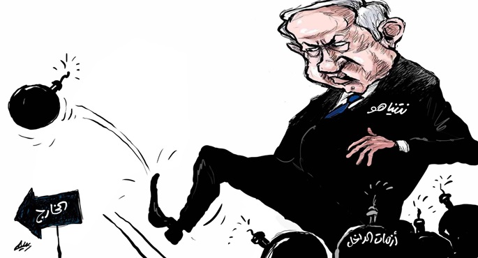 نتانياهو يحاول الهروب من أزماته الداخلية